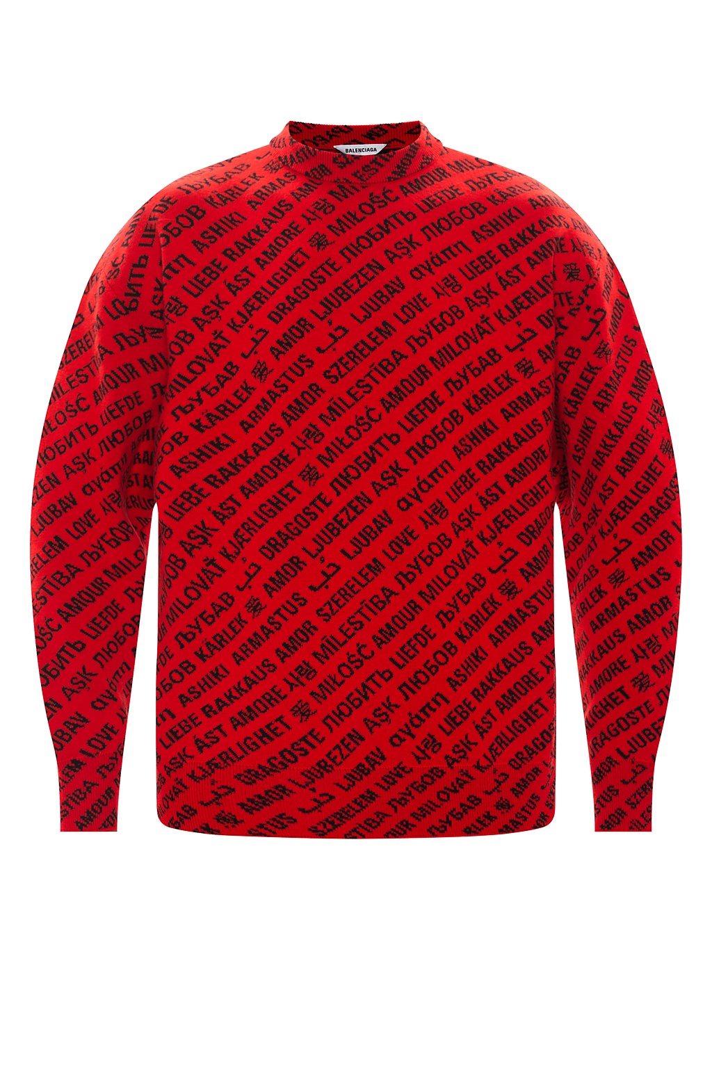 Balenciaga sweater cheap mens red